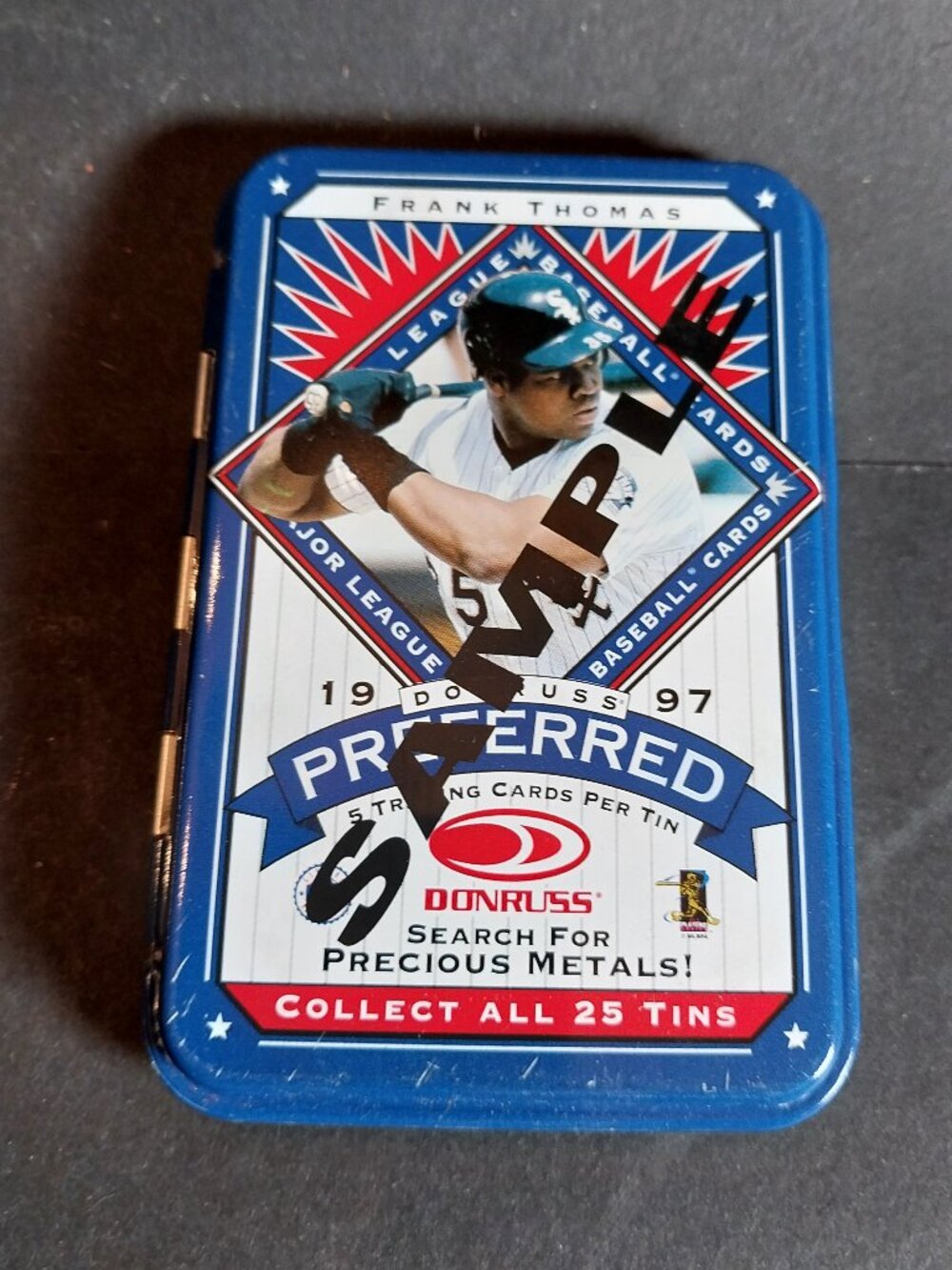 1997 Donruss Preferred Sample Tin Pack Precious Metals Frank Thomas